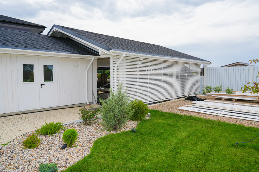 Навес Гранд с большим хозблоком