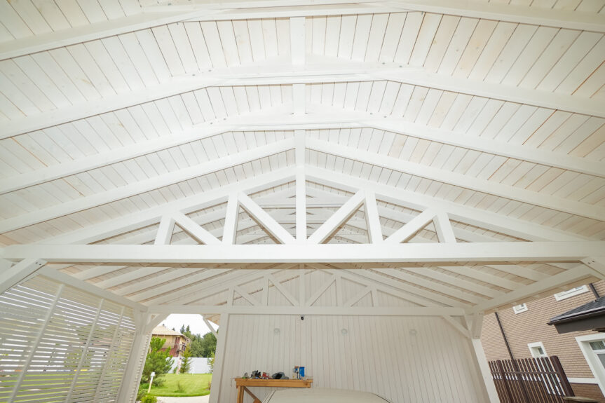 Навес Гранд с большим хозблоком