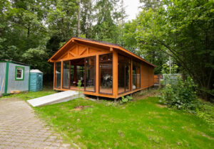 Деревянный навес Эрмитаж