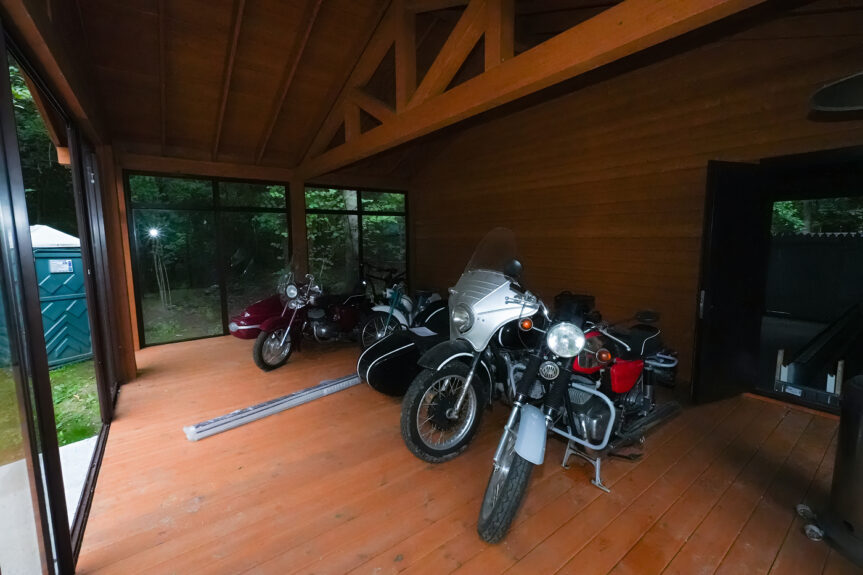 Деревянный навес Эрмитаж