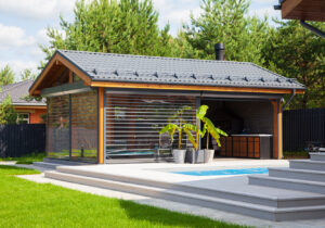 Застекленная беседка — Фикус