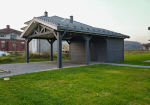 Навес с хозблоком «Бастион»