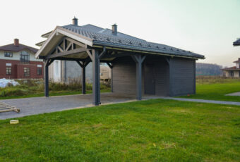 Навес с хозблоком «Бастион»