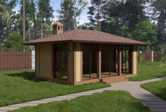 Застекленная беседка Астра